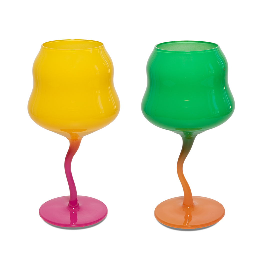 Calici WD - Set 2 calici da cocktail in vetro Multicolore