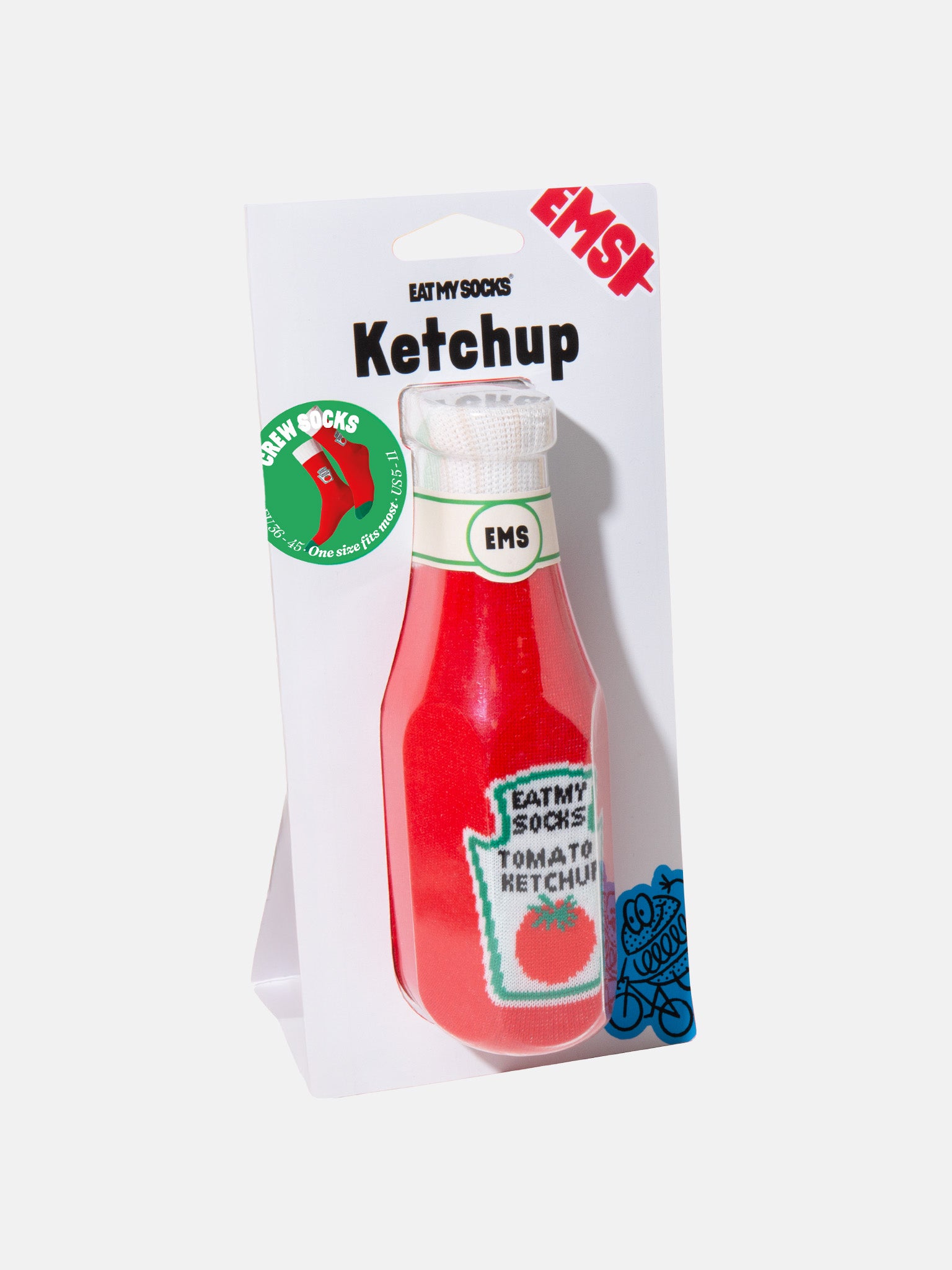 Calzini Eat My Socks Ketchup