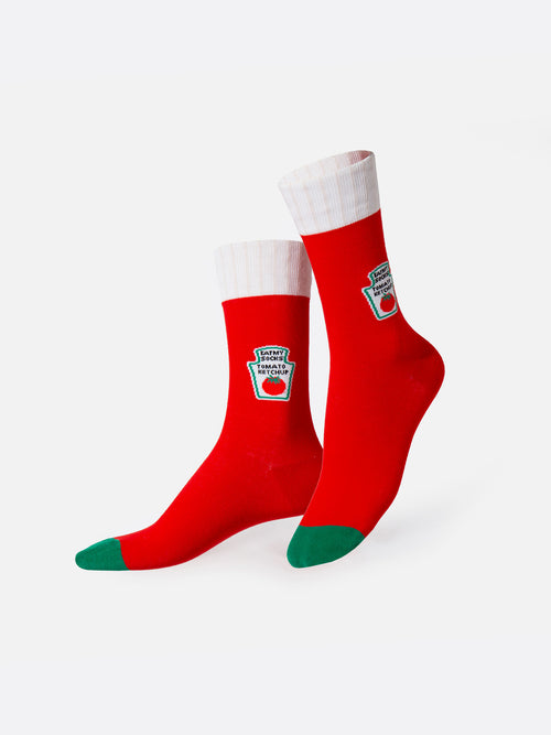Calzini Eat My Socks Ketchup