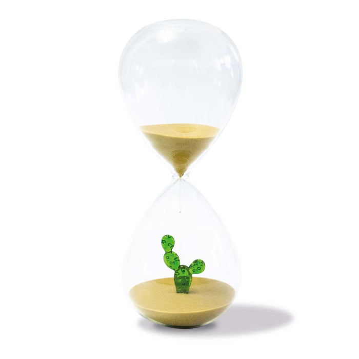 Clessidra in vetro Borosilicato Cactus 20cm