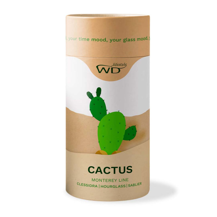 Clessidra in vetro Borosilicato Cactus 20cm