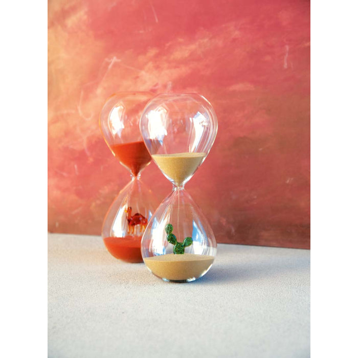 Clessidra in vetro Borosilicato Cactus 20cm